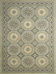 Antiquity | Willow Crest | 1237001: Sage/Blue area rug Traditional Green Wool Area Rug: Antiquity Willow Crest 1237001: Sage/Blue (Hand-Knotted Area Rug)