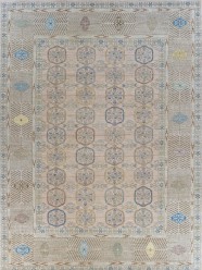 Antiquity | Willow Crest | 1235101: Peach/Multi area rug Traditional Orange/Rust Wool Area Rug: Antiquity Willow Crest 1235101: Peach/Multi (Hand-Knotted Area Rug)
