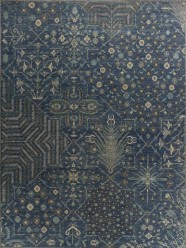 Antiquity | Willow Crest | 1230201: Navy/Cream area rug Traditional Blue/Navy Wool Area Rug: Antiquity Willow Crest 1230201: Navy/Cream (Hand-Knotted Area Rug)