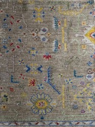 Antiquity | Willow Crest | 1234201: Taupe/Blue area rug Traditional Beige/Tan Wool Area Rug: Antiquity Willow Crest 1234201: Taupe/Blue (Hand-Knotted Area Rug)