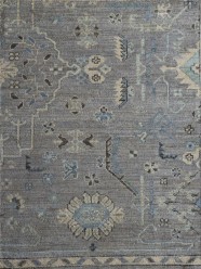 Antiquity | Willow Crest | 1234201: Slate/Denim area rug Traditional Grey/Silver Wool Area Rug: Antiquity Willow Crest 1234201: Slate/Denim (Hand-Knotted Area Rug)