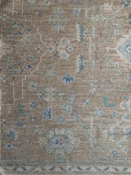 Antiquity | Willow Crest | 1234201: Brown/Blue area rug Traditional Brown Wool Area Rug: Antiquity Willow Crest 1234201: Brown/Blue (Hand-Knotted Area Rug)