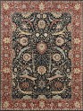 Traditional Blue/Navy Wool Area Rug: Mafi Signature Limited Edition AK-409 (Hand-Knotted Area Rug)