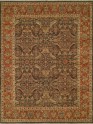 Traditional Charcoal/Black Wool Area Rug: Regal Alexandra 181936: Charcoal/Rust (Hand-Knotted Area Rug)