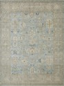 Traditional Blue/Navy Wool Area Rug: Regal Aficionado 181382: Vintage Aqua/Warm Greys (Hand-Knotted Area Rug)