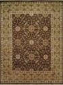 Traditional Brown Wool Area Rug: Regal Babalonian 182695: Brown/Gold (Hand-Knotted Area Rug)