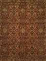 Transitional Orange/Rust Wool Area Rug: Regal Grandeur 187886: Rust (Handmade Area Rug)