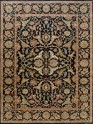 Traditional Charcoal/Black Wool Area Rug: Mafi Signature Khanna KH-1066 (Hand-Knotted Area Rug)