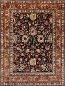 Traditional Blue/Navy Wool Area Rug: Mafi Signature Khanna KH-1430 (Hand-Knotted Area Rug)