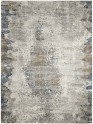 Traditional/Transitional Grey/Silver Area Rug: Regal Klondike 1811143: Pearl Grey/Multi (Power-Loomed Area Rug)