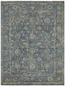 Traditional Blue/Navy Wool Area Rug: Regal Lake Roosevelt 1812808: Vintage Blues (Hand-Knotted Area Rug)