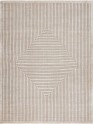 Silk Road | Laila | 19128503: Ivory/Grey area rug Modern/Transitional Ivory Wool Area Rug: Silk Road Laila 19128503 (Handmade Area Rug)