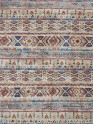 Bohemian Ivory/White Wool Area Rug: Regal Mission Viejo 1813727: Ivory/Blues (Hand-Knotted Area Rug)