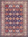 Karachi | Mughal | 5242: Blue/Multi area rug Bohemian/Traditional Blue/Navy Wool Area Rug: Karachi Mughal 5242: Blue/Multi (Hand-Knotted Area Rug)