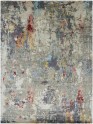 Modern Grey/Silver Wool Area Rug: Regal Onyx 1815061: Greys/Multi (Hand-Knotted Area Rug)