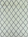 Bohemian/Shag Ivory/White Wool Area Rug: Mafi Signature Rafat RF-1001 (Hand-Knotted Area Rug)