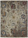Bohemian/Transitional Beige/Tan Wool Area Rug: Regal Sudan 1819684: Linen/Denim (Handmade Area Rug)