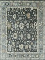 Traditional Charcoal/Black Wool Area Rug: Mafi Signature Izmir UT-294 (Hand-Knotted Area Rug)