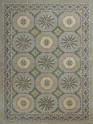 Traditional Grey/Silver Wool Area Rug: Antiquity Willow Crest 1237001: Slate/Blue (Hand-Knotted Area Rug)