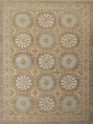 Traditional Brown Wool Area Rug: Antiquity Willow Crest 1237001: Brown/Teal (Hand-Knotted Area Rug)