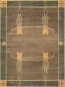 Modern/Bohemian Brown Wool Area Rug: Stickley Monterey RU-1400 (Hand-Knotted Area Rug)