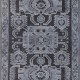Bohemian Charcoal/Black Wool Area Rug: West Lake Edelle 2353009: Midnight (Hand-Knotted Area Rug)
