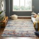 Transitional/Modern Blue/Navy Wool Area Rug: Regal Equestrian 185785: Blue/Multi (Hand-Knotted Area Rug)