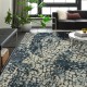 Transitional/Modern Blue/Navy Wool Area Rug: Regal Issaquah Treasures 189452: Indigo/Ivory (Hand-Knotted Area Rug)