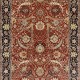 Traditional Red/Burgundy Wool Area Rug: Mafi Signature Khanna KH-1112 (Hand-Knotted Area Rug)