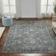 Traditional Blue/Navy Wool Area Rug: Regal Lake Roosevelt 1812808: Vintage Blues (Hand-Knotted Area Rug)