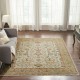 Traditional Beige/Tan Wool Area Rug: Regal Lake Roosevelt 1812118: Parchment/Gold (Hand-Knotted Area Rug)