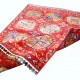 Bohemian/Traditional Red/Burgundy Wool Area Rug: Karachi Lahore 4824: Red (Hand-Knotted Area Rug)