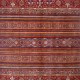Bohemian/Traditional Red/Burgundy Wool Area Rug: Karachi Lahore 4875: Red (Hand-Knotted Area Rug)