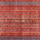 Bohemian/Traditional Red/Burgundy Wool Area Rug: Karachi Lahore 5995: Red (Hand-Knotted Area Rug)
