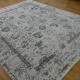 Transitional/Traditional Grey/Silver Wool Area Rug: Mafi Signature New Modern NM-6974 (Hand-Knotted Area Rug)
