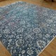 Transitional/Traditional Blue/Navy Wool Area Rug: Mafi Signature New Modern NM-7260 (Hand-Knotted Area Rug)