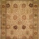 Traditional Ivory/White Wool Area Rug: Regal Old Urban 1815304: Ivory/Gold (Hand-Knotted Area Rug)