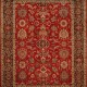 Traditional Red/Burgundy Wool Area Rug: Regal Old Urban 1815014: Red/Brown (Hand-Knotted Area Rug)