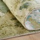 Modern Green Wool Area Rug: Regal Onyx 1815761: Green/Ivory (Hand-Knotted Area Rug)