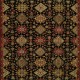 Traditional/Bohemian Charcoal/Black Wool Area Rug: Regal Sudan 1819872: Black/Red (Handmade Area Rug)