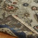Bohemian/Transitional Beige/Tan Wool Area Rug: Regal Sudan 1819684: Linen/Denim (Handmade Area Rug)