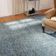 Transitional/Modern Blue/Navy Wool Area Rug: Regal Teasha 1820756: Mineral Blue (Power-Loomed Area Rug)