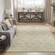 Modern Beige/Tan Wool Area Rug: Regal Vancouver Nights 1822304: Sand Tones/Cream (Power-Loomed Area Rug)