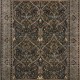 Traditional Charcoal/Black Wool Area Rug: Stickley English Arts & Crafts RU-1920 (Hand-Knotted Area Rug)